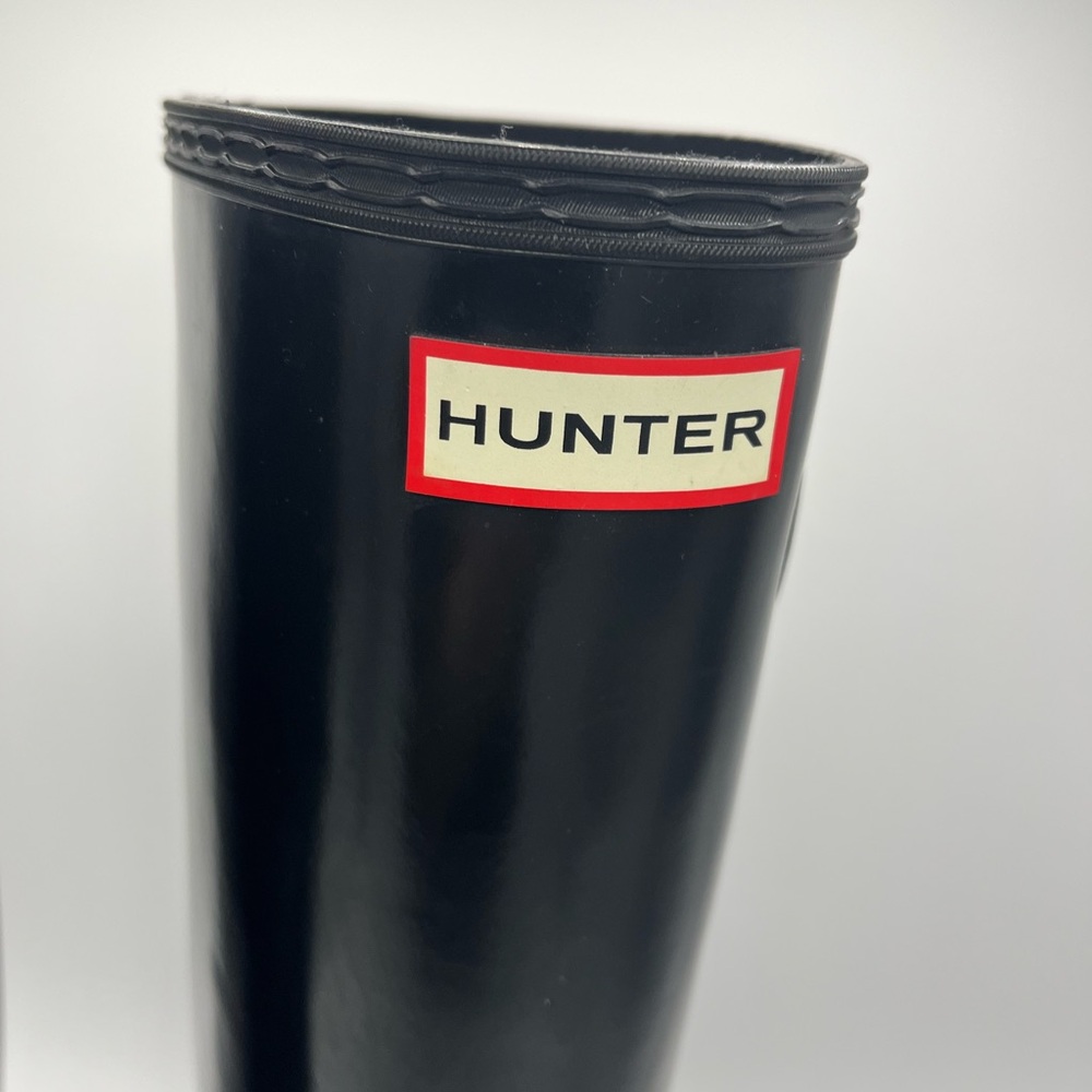 Hunter Black Knee-High Boots - Picture 10 of 12